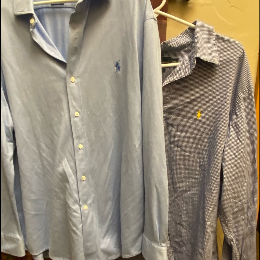 2 Ralph Lauren POLO LS button ups XXL